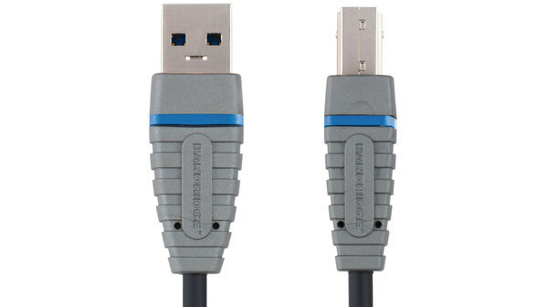 Bandridge BCL5102, USB-A/USB-B, 2 m cena un informācija | Kabeļi un vadi | 220.lv