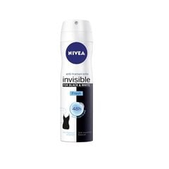 Спрей дезодорант Nivea Black & White Invisible цена и информация | Дезодоранты | 220.lv