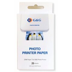 Цинковая фотобумага G&G, GG-ZP023-20, 20 страниц цена и информация | Тетради и бумажные товары | 220.lv