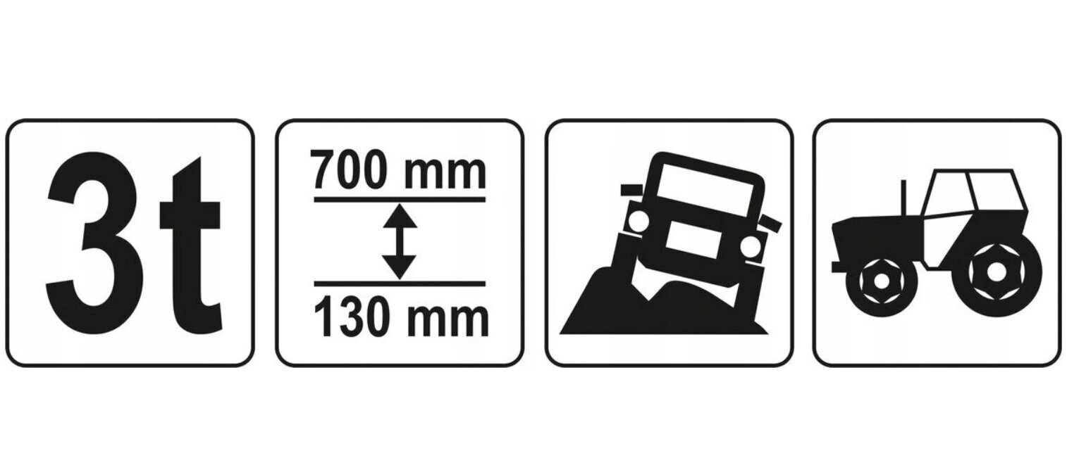 Domkrats Yato Hi-Lift 3T, 33" цена и информация | Auto piederumi | 220.lv