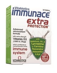 Immunace extra protection tab. N30 cena un informācija | Vitamīni, preparāti, uztura bagātinātāji imunitātei | 220.lv