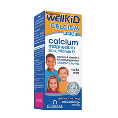 Šķidrums zīdaiņiem un maziem bērniem, Wellkid Ca/ Mg/ Zn/ D vit. liq. 150ml (4-12g.) cena un informācija | Vitamīni, preparāti, uztura bagātinātāji imunitātei | 220.lv