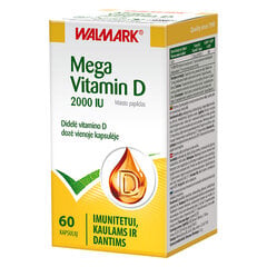 Капсулы WALMARK MEGA VITAMIN D, 60 капсул цена и информация | Витамины, пищевые добавки, препараты для иммунитета | 220.lv