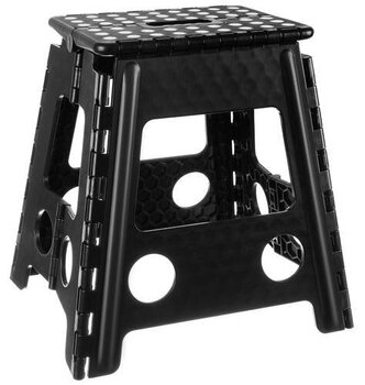 Saliekams krēsls melnbalts 39cm cena un informācija | Saliekamās kāpnes, celtniecības sastatnes | 220.lv