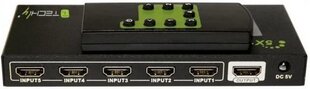 Переключатель Techly 5 портов HDMI 5x1 4K*30Гц цена и информация | Адаптеры и USB разветвители | 220.lv