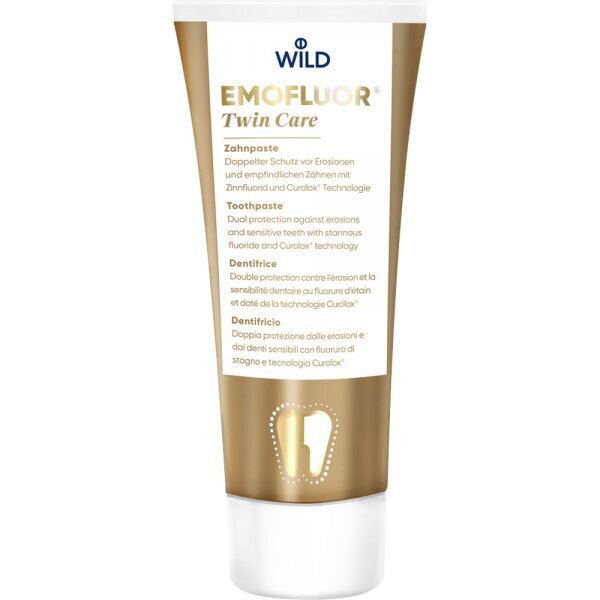 Zobu pasta jutīgiem zobiem Dr. Wild Twin Care, 75ml cena un informācija | Zobu pastas, birstes | 220.lv