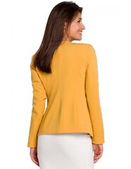 S140 Короткая приталенная куртка на молнии - желтый цена и информация | Женские пиджаки | 220.lv