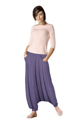 Вискозные штаны Lega KL08, cветло-фиолетовый цена и информация | Женские брюки | 220.lv