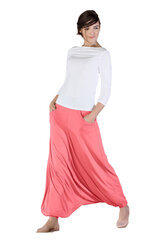 Viskozes bikses Lega KL08, rozā цена и информация | Женские брюки | 220.lv