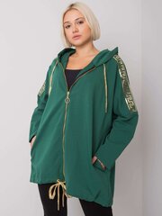 Sieviešu tumši zaļa jaka ar kapuci cena un informācija | Jakas sievietēm | 220.lv