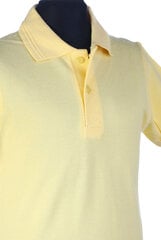 Футболка поло с короткими рукавами, светло-желтая цена и информация | Рубашки для мальчиков | 220.lv