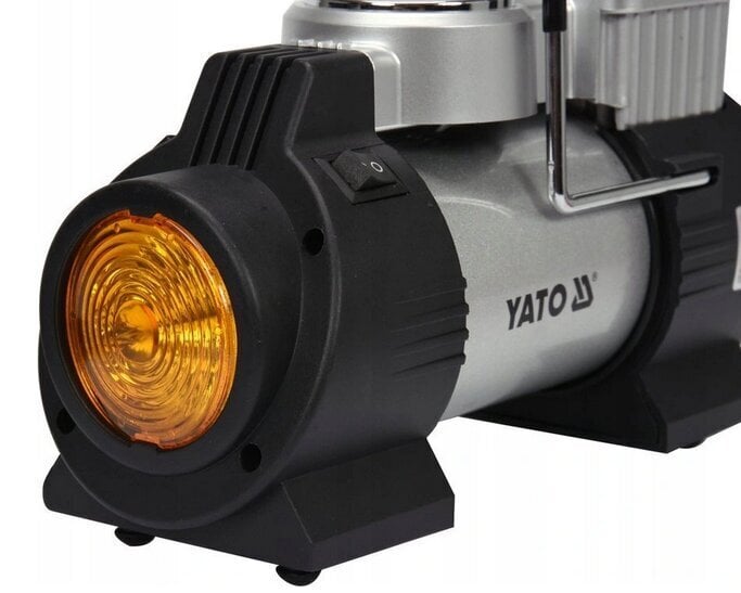 Kompresors YATO automašīnām ar LED lampu 12 V / 180 W цена и информация | Kompresori | 220.lv