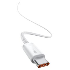 Кабель USB-C на USB-C Baseus, 100 Вт, 1 м (белый) цена и информация | Кабели для телефонов | 220.lv