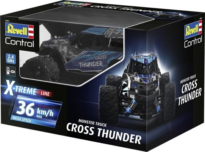 Revell - Ar radio vadāms X-Treme "CROSS THUNDER" RC, 1/18, 24831 цена и информация | Rotaļlietas zēniem | 220.lv