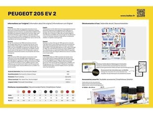 Сборная модель для склеивания Heller - Peugeot 205 EV2 Starter Set, 1/24, 56716 цена и информация | Конструкторы и кубики | 220.lv