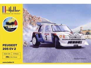 Heller - Peugeot 205 EV2 Starter Set, 1/24, 56716 cena un informācija | Konstruktori | 220.lv