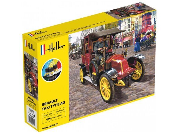 Heller - Renault Taxi Type AG - Starter set, 1/24, 35705 cena un informācija | Konstruktori | 220.lv