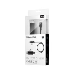 Кабель HDMI - USB Kruger&Matz, 2 м цена и информация | Кабели и провода | 220.lv