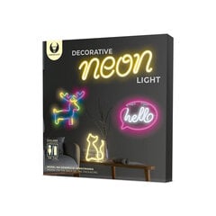 Neon LED Light HELLO pink white Bat + USB FLNE15 Forever Light цена и информация | Настенные светильники | 220.lv