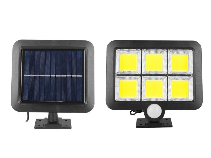 LTC 6x COB 10W lampa + saules panelis ar vadu 1800 mAh cena un informācija | Āra apgaismojums | 220.lv