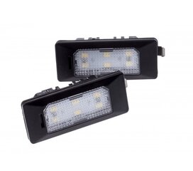 LED numura zīmes apgaismojums 6000K Audi Q5 A4 A5 TT Skoda Fabia Yeti VW Passat cena un informācija | Auto spuldzes | 220.lv