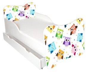 Детская кровать с матрасом и ящиком для постельного белья Ami 46, 140x70 см цена и информация | Детские кровати | 220.lv