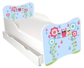 Детская кровать с матрасом и ящиком для постельного белья Ami 44, 140x70 см цена и информация | Детские кровати | 220.lv