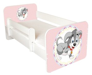 Детская кровать с матрасом и съемным барьером Ami 50, 140x70 см цена и информация | Детские кровати | 220.lv