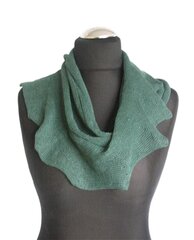 Льняной шарф зеленый круглый цена и информация | Женские шарфы, платки | 220.lv