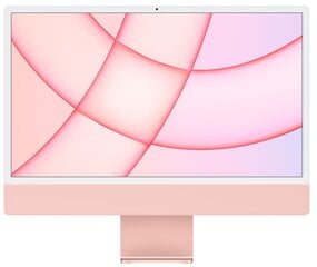 Apple iMac 24”  M1 8/512ГБ Pink SWE MGPN3KS/A цена и информация | Стационарные компьютеры | 220.lv