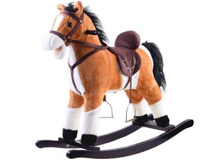 Большая лошадка-качалка, светло-коричневая цена и информация | Игрушки для малышей | 220.lv