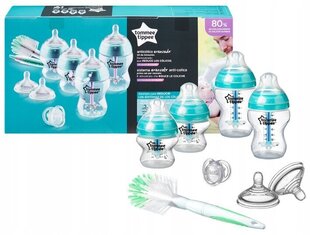 Pudeļu komplekts - Advanced Tommee Tippee, 0 mēneši, 260 ml cena un informācija | Bērnu pudelītes un to aksesuāri | 220.lv