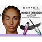 Skropstu tuša Rimmel London Wonder´Extension, 11 ml, 001 Very Black cena un informācija | Acu ēnas, skropstu tušas, zīmuļi, serumi | 220.lv