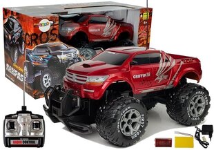 Tālvadības auto Monster Truck Rampage, 1:12, sarkana cena un informācija | Rotaļlietas zēniem | 220.lv