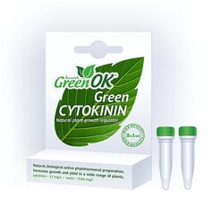 Микробиологический регулятор роста GreenOK GreenCYTOKININ, 2х1мл цена и информация | Средства для ухода за растениями | 220.lv
