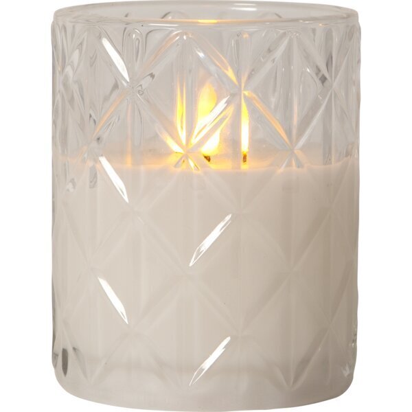 LED sveču Flamme Romb stikls 12.5cm цена и информация | Sveces un svečturi | 220.lv