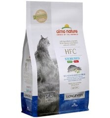 Almo Nature HFC Longevity Sterilised Cat, kaķiem, ar jūras plaudi un jūras asari, 1.2kg. цена и информация | Сухой корм для кошек | 220.lv