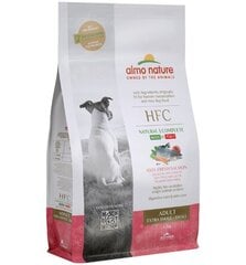 Almo Nature HFC Adult Dog, XS/S izmēra suņiem, ar laša gaļu, 1.2kg cena un informācija | Sausā barība suņiem | 220.lv