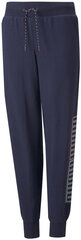 Спортивные штаны Puma Alpha Sweatpants 847290 06/176, синие цена и информация | Штаны для мальчиков | 220.lv