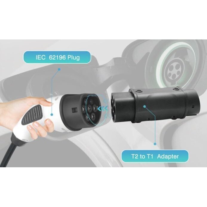 Adapteris 1. tips - 2. tips, 32 A cena un informācija | Elektroauto uzlādes stacijas  | 220.lv