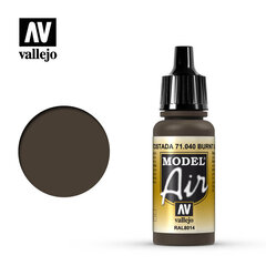 Акриловая краска Model Air Vallejo, Burnt Umber 71040, 17 мл цена и информация | Принадлежности для рисования, лепки | 220.lv