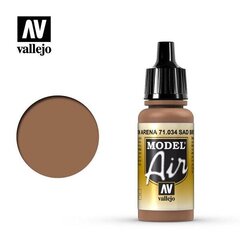 Акриловая краска Model Air Vallejo, Sand Brown 71034, 17 мл цена и информация | Принадлежности для рисования, лепки | 220.lv
