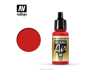 Akrila krāsa Red RLM23 17 ml. Model Air Vallejo 71003 cena un informācija | Modelēšanas un zīmēšanas piederumi | 220.lv