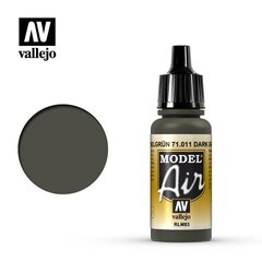 Akrila krāsa Dark Green RLM83 17 ml. Model Air 71011 Vallejo cena un informācija | Modelēšanas un zīmēšanas piederumi | 220.lv