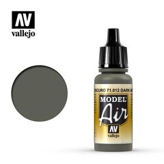 Akrila krāsa Dark Green 17 ml. Model Air 71012 Vallejo cena un informācija | Modelēšanas un zīmēšanas piederumi | 220.lv