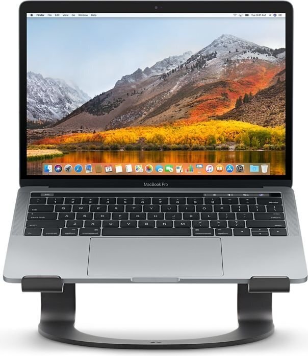 Twelve South Curve, piemērots MacBook, matēti melns, galda statīvs portatīvajam datoram cena un informācija | Portatīvo datoru dzesēšanas paliktņi un citi piederumi | 220.lv