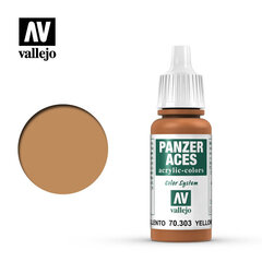 Akrila krāsa Yellowish Rust 17 ml. Panzer Aces 70303 Vallejo cena un informācija | Modelēšanas un zīmēšanas piederumi | 220.lv