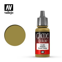 Akrila krāsa Desert Yellow 17 ml. Game Color 72063 Vallejo cena un informācija | Modelēšanas un zīmēšanas piederumi | 220.lv