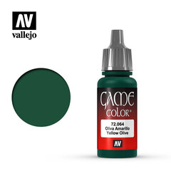 Akrila krāsa Yellow Olive 17 ml. Game Color 72064 Vallejo cena un informācija | Modelēšanas un zīmēšanas piederumi | 220.lv