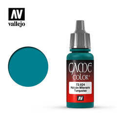 Akrila krāsa Turquoise 17 ml. Game Color 72024 Vallejo cena un informācija | Modelēšanas un zīmēšanas piederumi | 220.lv